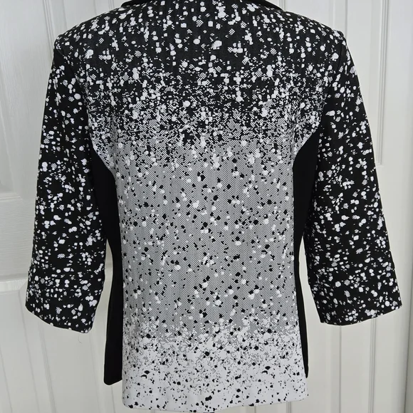 Joseph Ribkoff Black Eyelet Accent Jacket - Picture 6 of 14